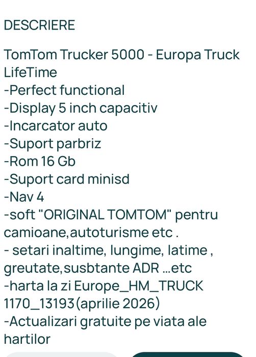 Gps TomTom  Trucker 5000