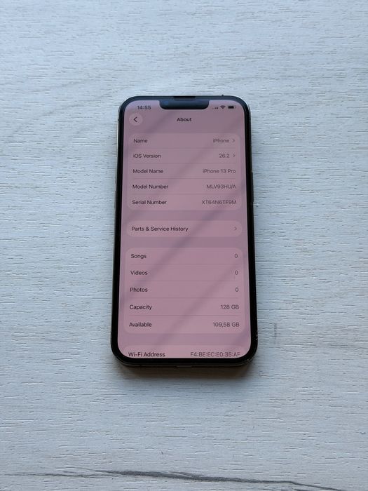 iPhone 13 Pro 128 Gb Graphite 100% Батерия