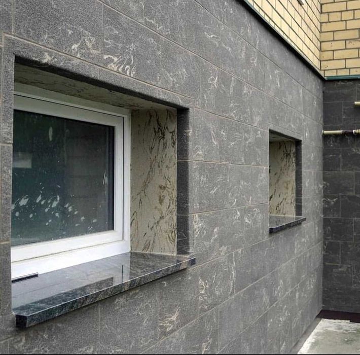 Гибкий камень на фасаде и для наружного приминения