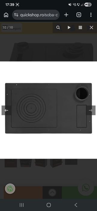 Vand soba de gătit pe lemne