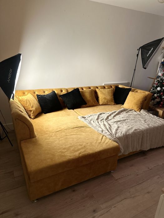 Canapea extensibila cu lada oferta