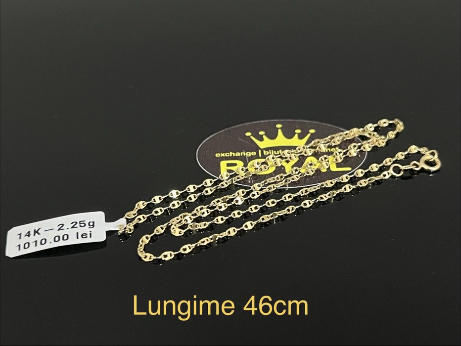 Bijuteria Royal CB : Lant aur unisex 14k 2,25gr