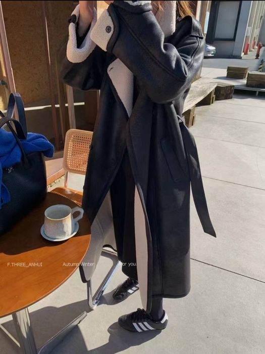 Дубленка пальто теплое