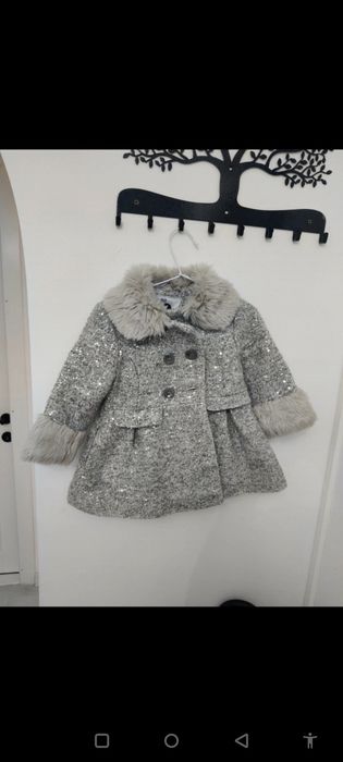 Paltonas fetite argintiu