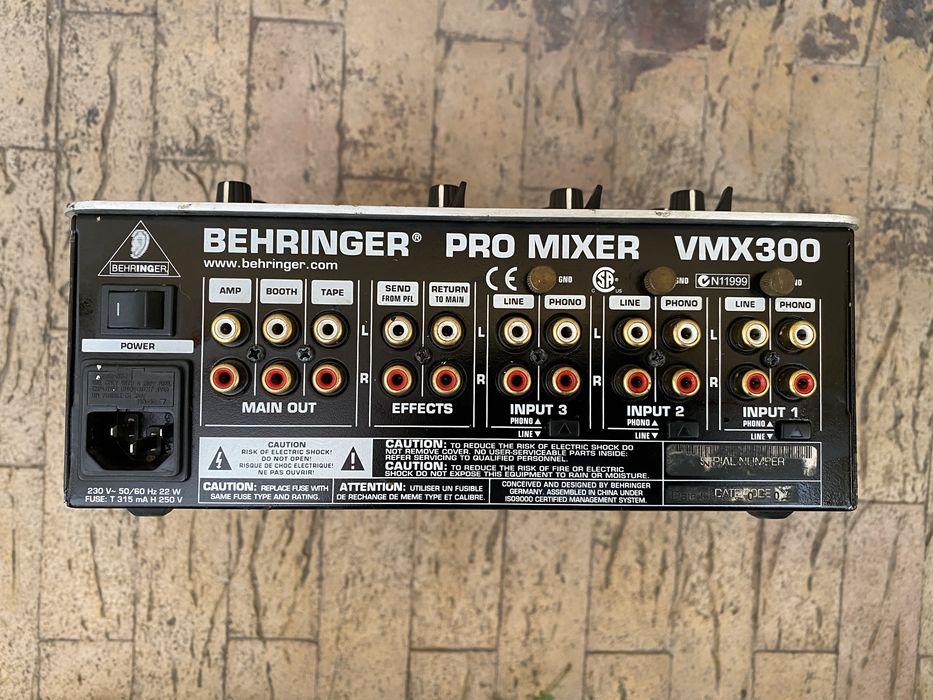 Gemini PS / Behringer DJX400 / VMX300. ( linie / instrumente)