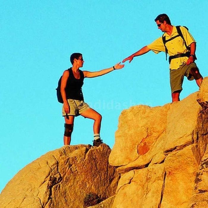 Качествена Акупресурна Наколенка , Ортеза , Черна