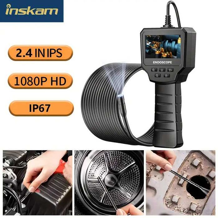 Ендоскоп с регулируема яркост кабел 5метра 4,3 инча Камера - 4 вида