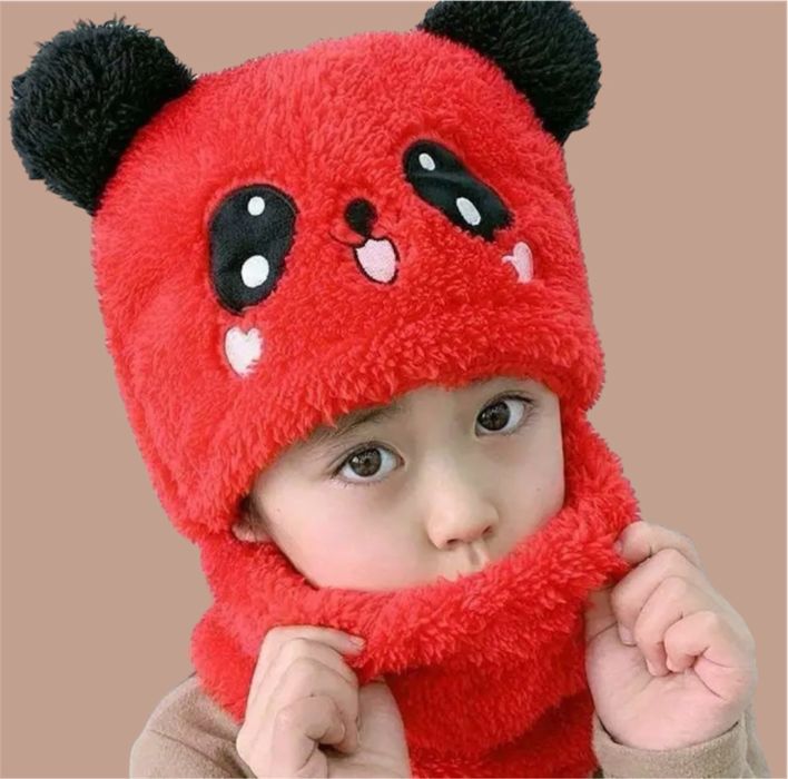 Caciula de iarna gen cagula 3 in 1 pt copii 2-8 ani