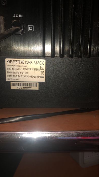 Sistem GENIUS cu 5 sateliti si 1 subufar