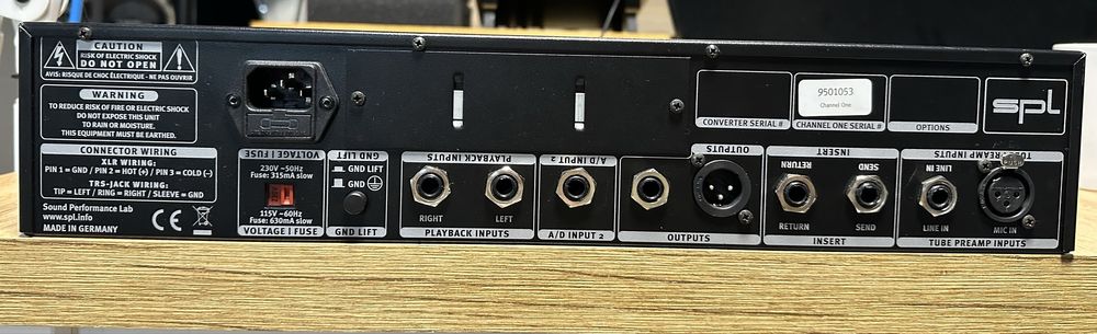 SPL 2950 channel one mkii channel strip