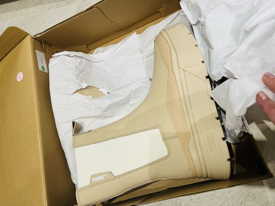 Боти Puma естествена кожа