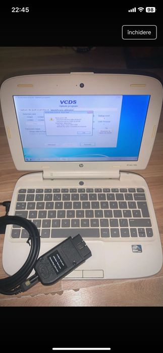 laptop hp cu tester vcds instalat