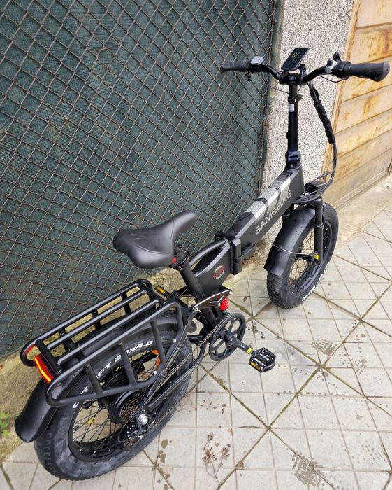 Електрически Алуминиев Fat Bike мекица с двойно окачване палец за газ  Сгъваем велосипед Same bike