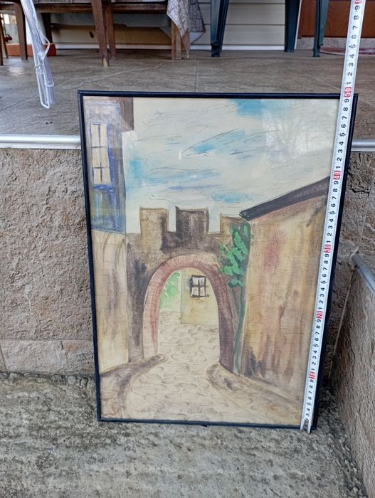 Картини-оригинални живопис,пейзаж/архитектура,рамкирани.