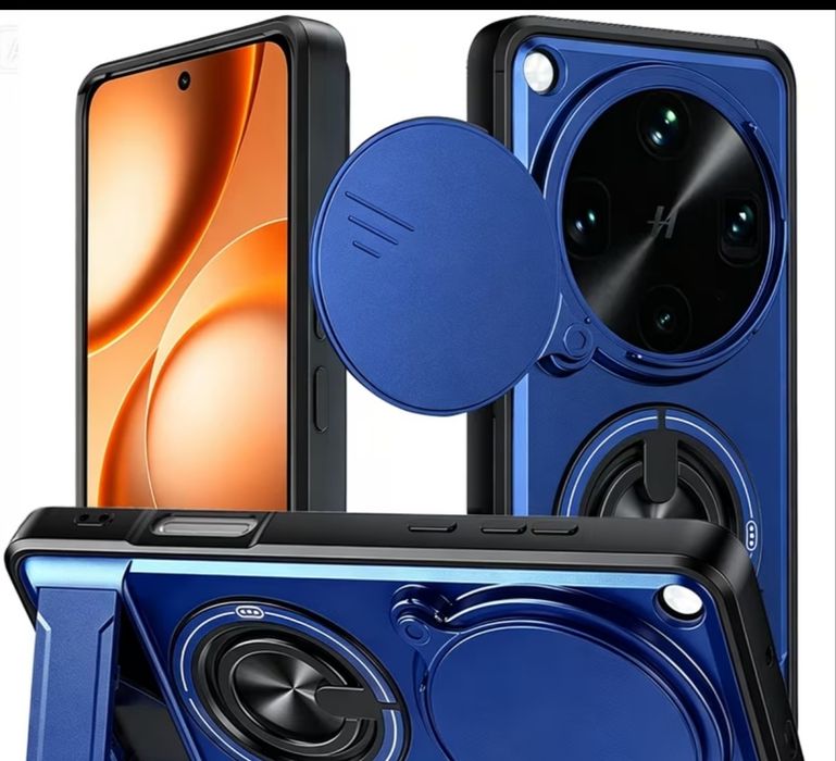 Oppo Find X9 Ultra anti-shock ударо-устойчив кейс,стойка,въртящ ринг