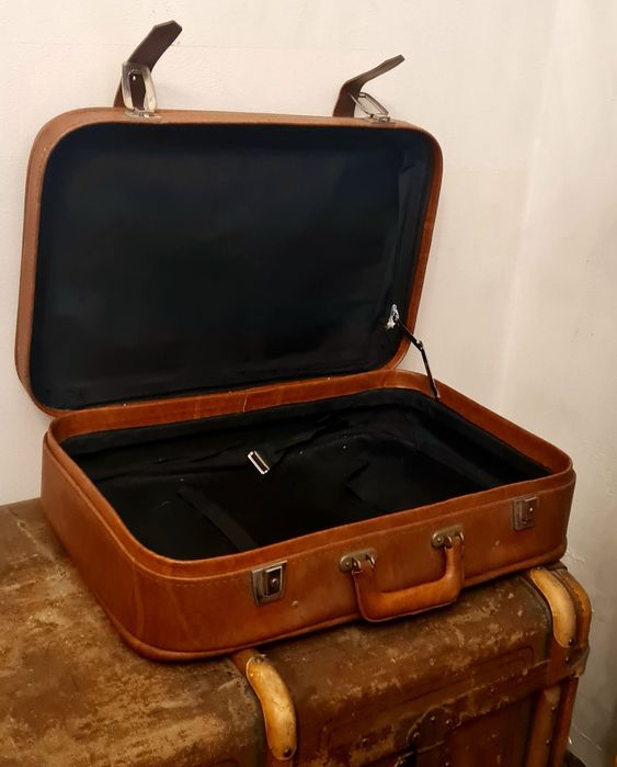 Valiză de piele decor 2 buc.