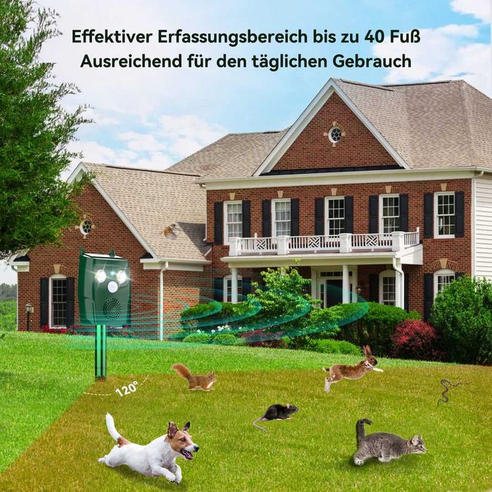 Aparat solar pentru indepartarea animalelor