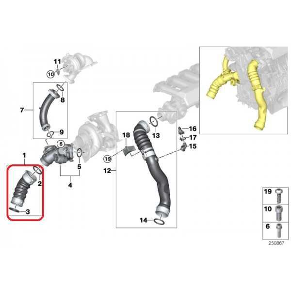 Патрубок системы турбонаддува BMW E70, E71