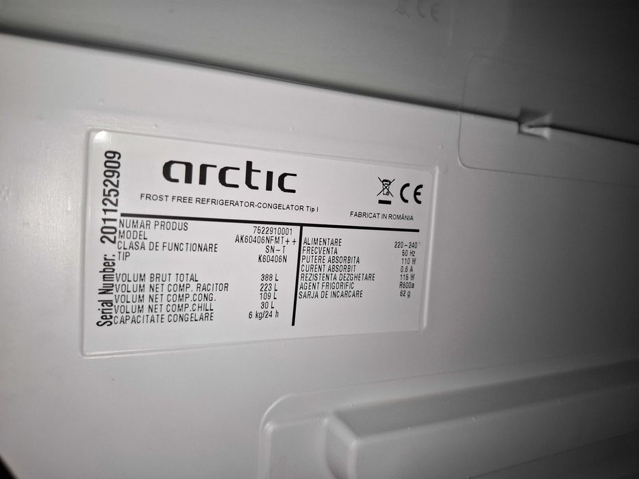 Placa comanda combina frigorifica arctic ak60406nfmt++