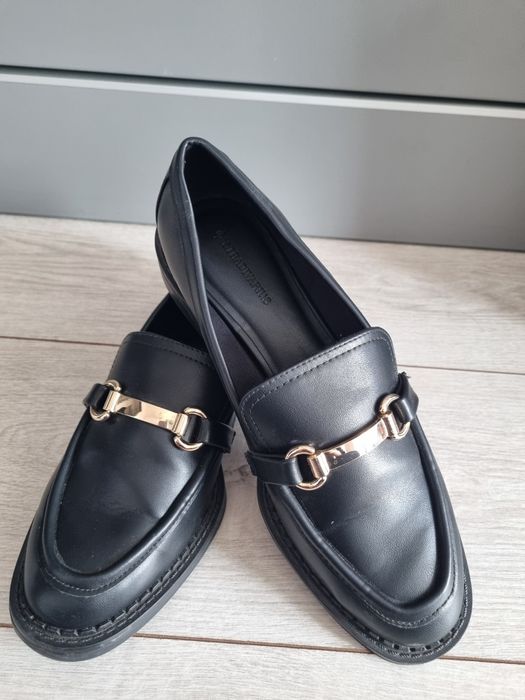 Mocasini / Loafers dama din imitatie de piele Stradivarius