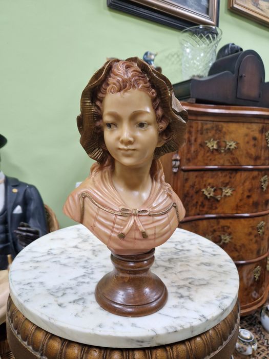 Антикварен колекционерски бюст фигура статуетка