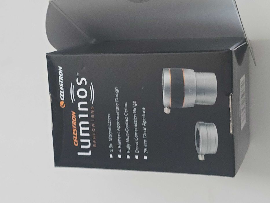 Lentilă Barlow Celestron Luminos 2.5x, 2"