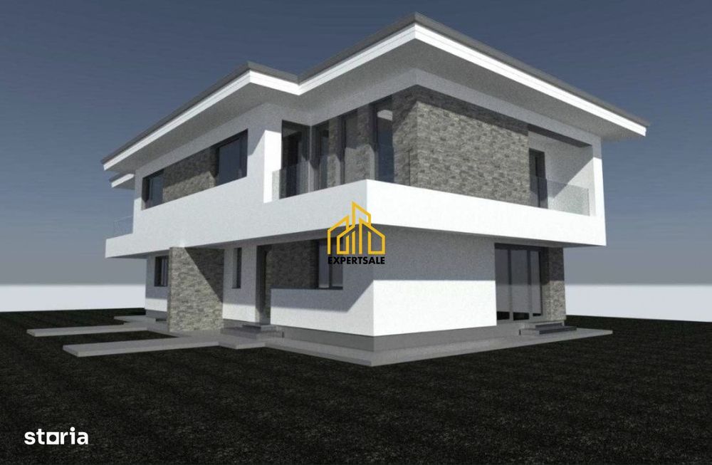 Casa individuala cuplataP+1 | 145 mp | 3 dormitoare | Incalzire in par