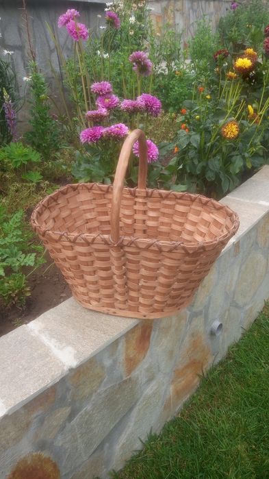 Стара Плетена кошница -2 броя Пазарски чанти.