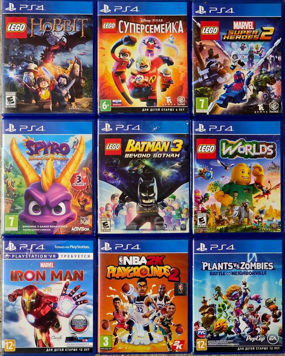 Игры диски на Sony PlayStation 4 5 (цены внутри)