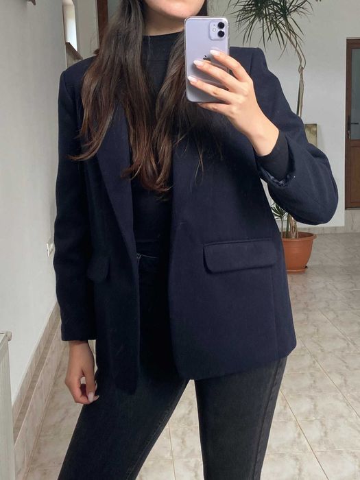 Sacou Coast NEPURTAT (marimea M) bleumarin, din stofa