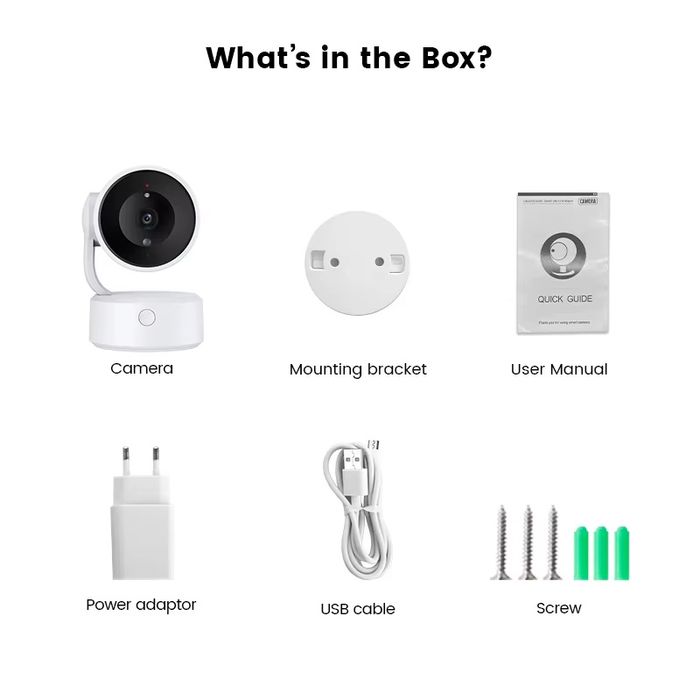 Tuya Smart 5MP WiFi IP PTZ 360° камера с бутон за интерком