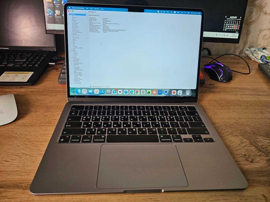 MacBook Air 13.6" M2 (2022), 16GB / 512GB, Space Gray