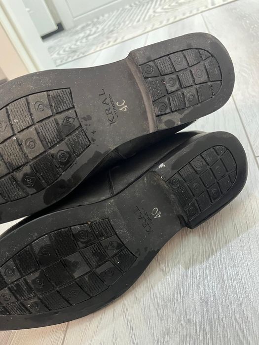 Ботинки кожанная