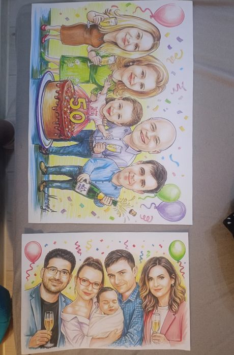 Caricatura sau portrete handemade