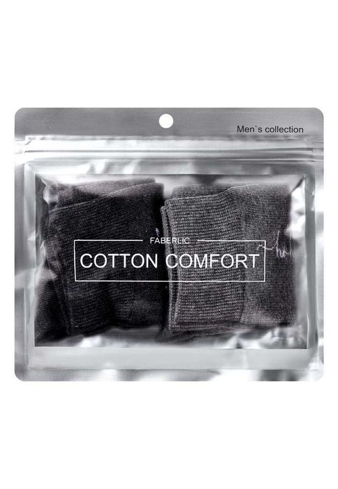 Комплект мужских носков, оттенок серый меланж