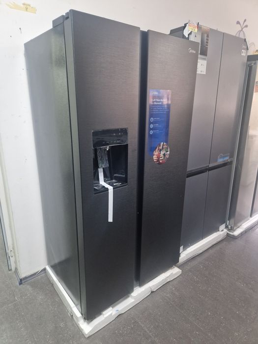 Side By Side Midea Dark Inox Чисто Нов