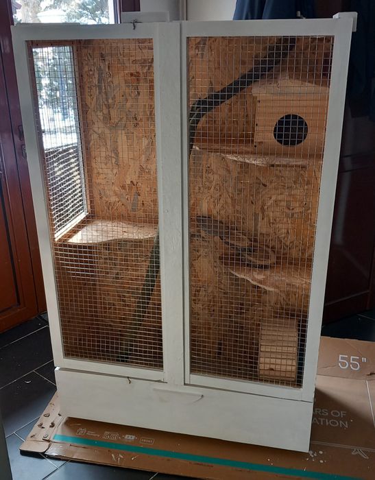 Дървена клетка / къщичка за чинчила , катерица или други животни