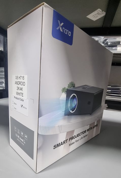 Proektor  Xnano X6 H716 Android 2/K 4/K   белый чёрный