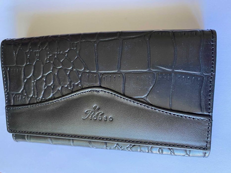Portofel negru din piele de inalta calitate, NOU