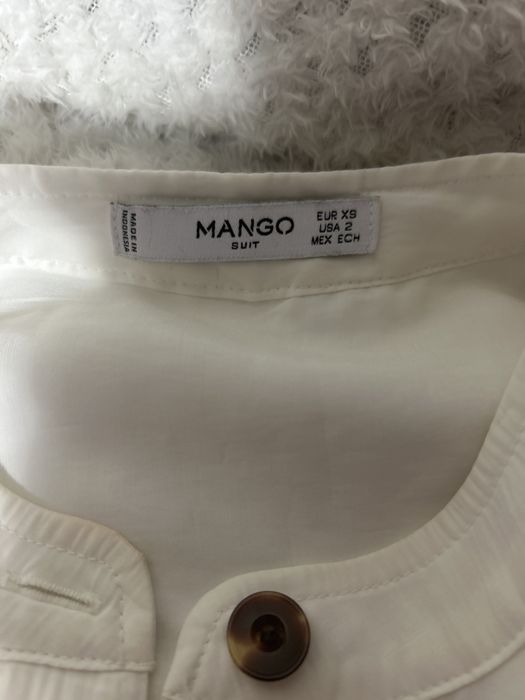 Camasa alba racoroasa MNG, marimea XS NEPURTATA