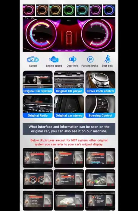 Navigatie BMW E90 Linux CarPlay & Android Auto Wireless