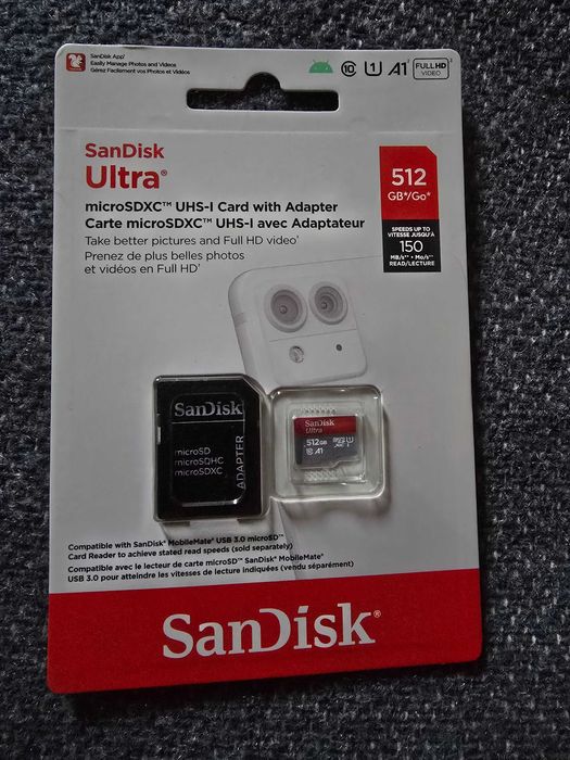 Карта памет Sandisk Ultra MicroSDXC UHS-1 card 512gb