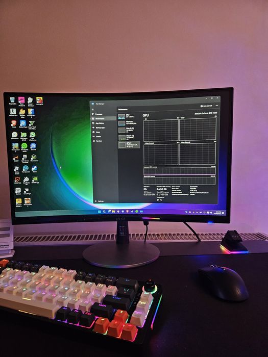 Pc gaming i7 9700 placa video gtx1660 plus monitor