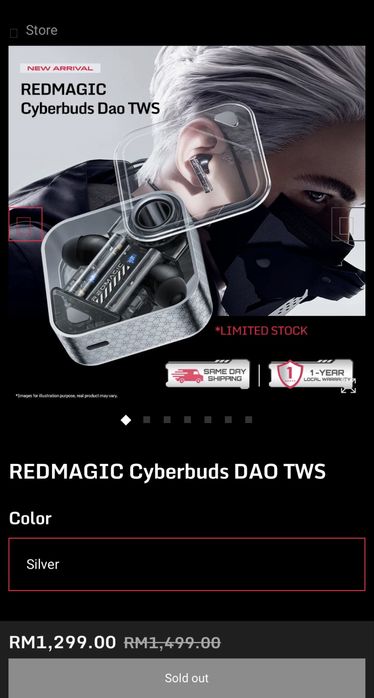 Casti Gaming RedMagic Cyberbuds DAO TWS