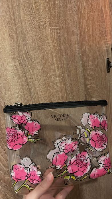 Geantă Victoria’s Secret flower collection transparentă