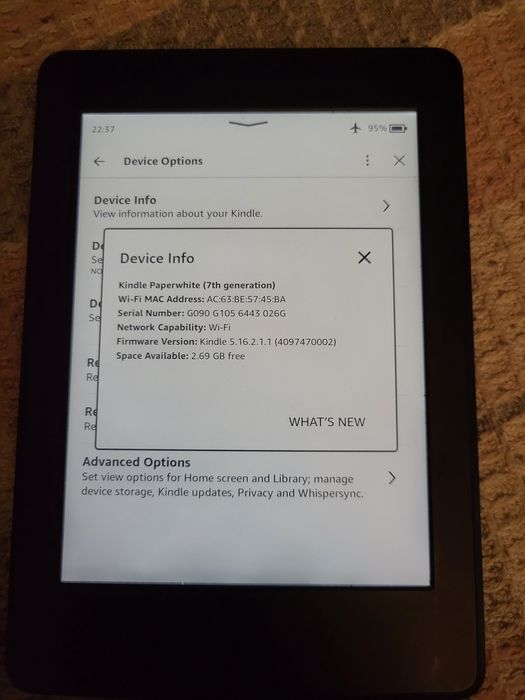 Kindle Paperwhite 7th gen