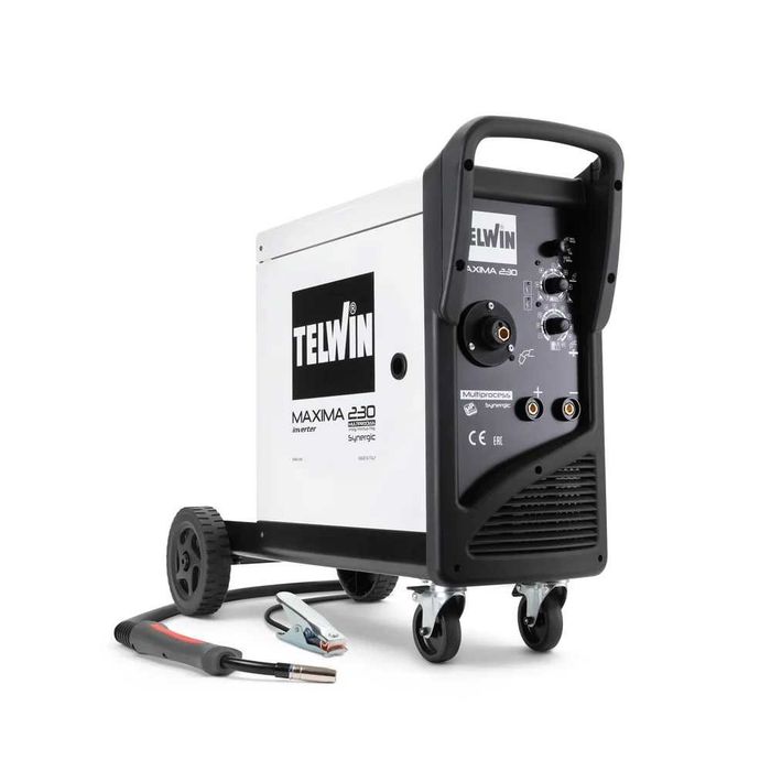 Pachet aparat sudura Maxima 230 Synergic Telwin + tub + ceas