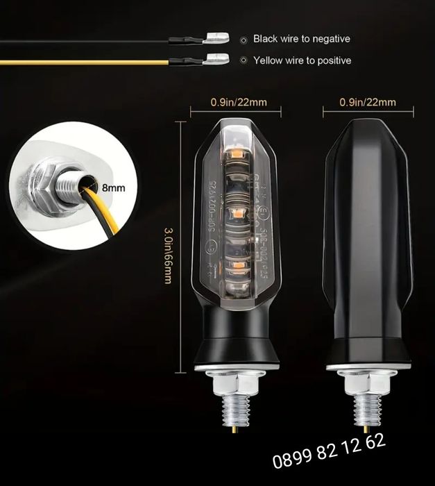 Лед мигачи за мотор,атв модел:70