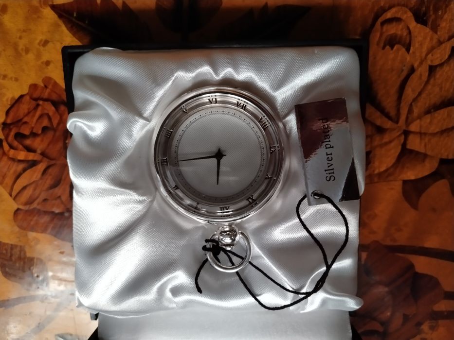 Ceas de buzunar, colecție, placat argint