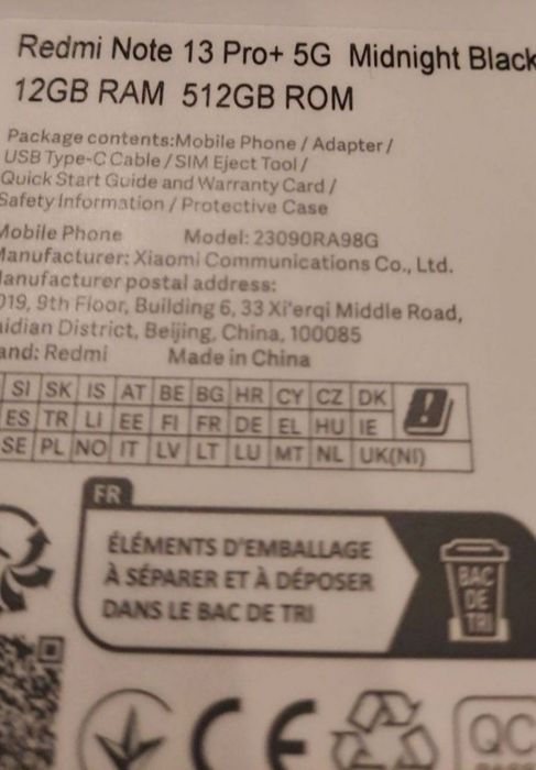 Smartphone Xiaomi Redmi Note 13 Pro+